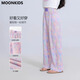 MoonKids Girls Summer Sombain Silk Pantalon décontracté 2025 Été Nouveau pantalon à manches courtes pour enfants Enfants de taille moyenne 9889 T-shirt à manches courtes blancs 130 cm