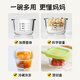 taoqibaby baby food box glass steamable egg custard bowl keep fresh storage baby food special double ear anti-scalding tool cup spruce green (180ml round)