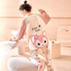 Lexi Beiyi Pajamas para mujeres Spring y Autumn Cotton Cartoon Linte Ropa de ropa para el hogar Wear afuera 673b 170 m 150-158cm 80-95Jin [Jin equivale a 0.5 kg]