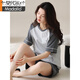 Modal High-End Pyjamas für Frauen im Sommer Pure Cotton Shorts Shorts All-Cotton Casual Thin Style für Outdoor Wear Home Clothing Set Z9859 2xl [Empfohlen 140-160jin [Jin gleich 0,5 kg] Verschleiß]
