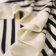 Pier Cardin French striped short-sleeved T-shirt for women in summer 2025 new loose slim v-neck thin knit sweater ice silk top DX829# striped color S recommended 85-99Jin [Jin equals 0.5 kg]