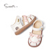 Snuffy Girls Sandals Summer Children's Lolita Little Princess Soft Sole Baby Toe Sandals Vanilla Toffee White 21