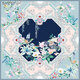 Gem butterfly silk scarf Hangzhou silk mulberry silk scarf shawl for girls mother birthday gift women gift box blues verse
