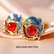 William Milton National Trend Hongyun Koi Koi Southern Red Ematel Cuffers Men's Men's Luxury National Style French Cuffe Links Youliu Carp Spring