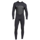 Traje de buceo engrosado de 1,5 mm abrigo de goma a prueba de frío para mujeres traje de gelatina de snorkel 2 triatlón 1283 negro 1.5 mm m