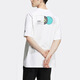 Adidas Summer Top Men's Round's Round Hrepwable Small Logo T-shirt à manches courtes décontractés HC9718HC9717 Authentique blanc authentique HC9717 L (180 / 100A)
