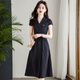 可蓓儿正式场合精致大方连衣裙女2025新款夏季轻奢高档品牌时髦裙子 L