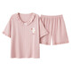 Pajamas, women's pure cotton, summer shorts, shorts, can be worn on the outside, cute young ladies' student home clothing suit 6636 L