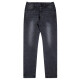 
Giordano (Giordano) broken code Hong Kong autumn and winter black gray jeans men's Korean style slim foot elastic plus velvet trendy casual pajamas 1048 black one size 28
