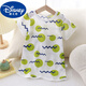 Disney baby anti-kicking nightgown for men and women children's pajamas one-piece pure cotton summer long short-sleeved baby nightgown thin home clothes Colorful bear 90 cm (baby 23 Jin [Jin equals 0.5 kg])