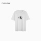 Calvin Kleinjeans25 Spring and Summer Men and Women Parejas Capriconas Ck Letter Color sólido Algodón puro Camiseta de manga corta 4Rab823