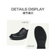 Zéro degré [Offre spéciale de taille brisée] Chaussures pour hommes zro Chaussures en cuir large pour hommes Summer en cuir authentique creux chaussures de cuir décontractées respirant hommes noirs R12532 44
