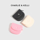 CHARLIE & KELLI官网 轻奢CK钱包女士小巧收纳包零钱包卡包生日礼物送女友老婆 米色