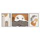 
Xichao Modern Simple Fulu Living Room Decoration Painting Triple Combination Sofa Background Wall Hanging Painting Abstract Orange Lines Mural Yilu Gaosheng-A Triple Set 70*90 Middle 90*12044