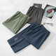Pantalones de pijama para hombres Fenten Spring and Autumn Algodón puro Pantalones casuales sueltos y cómodos pantalones caseros de color gris oscuro 2xl