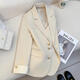 Xuanyan off-white blazer for women 2026 spring new style office worker college student temperament commuting small suit formal blazer for women ivory white XL 115-125Jin Jin equals 0.5 kg