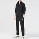 Adidas Men's Men's Automn and Winter Sports Suit, Fitness Training, confortable veste à col de support respirant, veste, pantalon décontracté, H12217 + GK9226 3XL