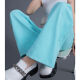 Pantpopamine Pantalon 2025 Pantalon large de la lac de la lac Blue pour femmes, style mince, lâche, mince [White Tellintening] LA9224 26 Recommandé 80-90jin [Jin est égal à 0,5 kg]