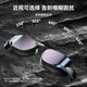 Li Ning (LI-NING) swimming goggles for men and women, fashionable coated swimming goggles, HD waterproof, anti-fog, myopia swimming goggles 2797 black 500 degrees