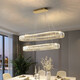 Opp (OPPLE) 2025 new light luxury living room dining room crystal chandeliers LED afterwards... D model 6623-800-Wuji Intelligent Accessible fine