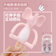 CLCEY baby teether baby hand gripping molar stick artifact silicone boilable toy soft and chewable chewable glue anti-eating hand pink elephant-liquid silicone comes with storage box