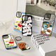 FUPU CASE [Huaqiangbei] Geeignet für iPhone Apple 16Promax Mobiltelefon Fall 15Pro/14/16 Socken Crayon Shin-Shikawa 16pro Japanisch und Korean 16Plus Magnetic 12 Fashion Case echte Silberspiegel Magsafe Magnetic Saugth [CS#4837 iPhone