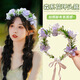 SHANGGE forest flower garland braided hairband headband girl adult flower hair accessories performance photo photo prop decoration pink/fairy headband garland