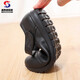 Mamas Schuhe für Sommerweiche Sohle bequeme und ältere Lederschuhe mit mittleren und älteren Lederschuhen flache Sohle nicht rutschgröße Einzelschuhschwarz (Cowhide 6187) 35 (Standardgröße)