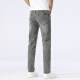 New Balance High-end Men's Jeans Summer Thin Slim Slim Elastic Straight Pants Middle-aged Simple and Versatile Washed Pants 1049 Gray 29