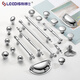 
Lides French light luxury chrome bright silver cabinet door handle modern simple cream fume cabinet wardrobe drawer cabinet handle 6623-single hole
