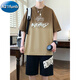 A 21 Funb Teenage Summer Sports Costume T-shirt à manches courtes Boy de 12-15 ans Étudiants de lycée Handsome 13 Vêtements masculins pour enfants 3523-5 Costume noir [Short à manches + shorts] 175 L (environ 100-120 Jin [Jin équivaut à 0,5 kg]))