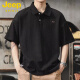 Jeep (Jeep) Мужская черная рубашка для летней мужской одежды мужская мужская футболка для мужчин 2025 Новая американская лучшая летняя футболка G691 Black + Grey M [Предлагается 90-110JIN [JIN равно 0,5 кг]]]