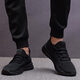 Xuanzhu Huilirui 2025 spring and summer sports shoes men's shoes mesh fashion Korean versatile casual breathable shoes running shoes 9905 black 39