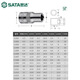 世达（SATA）6.3MM系列6角套筒快速1/4内六角套筒头小飞短套筒11301-11314 11301(3.5MM)