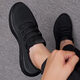 Xuanzhu Huilirui 2025 spring and summer sports shoes men's shoes mesh fashion Korean versatile casual breathable shoes running shoes 9905 black 39