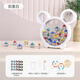 Boîte de collecte des dents pour enfants, boîte de rangement des dents de bébé, remplacement des dents, boîte commémorative, fille, collection de pertes de dents de rangement pour garçons et boîte de rangement, boîte de dents de bébé ours [couvercle de lait blanc]