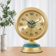 Compas European style wooden light luxury table clock living room home ornaments decorative ornaments quartz clock 506 gold