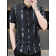 Yaxins Queliang-Hemd 2025 neues Hemd mit kurzer Ärmel für Männer koreanische Stil schlanker trendiger Zentimeter Hemd Casom Helloom Men Single Piece 7027 Green M.