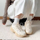 Camel (Camel) Retro Daddy Women's Zapatos Sombridos Sports Inventuales Higidos K24B09L7022 Beige/Primer Blancanieves 37
