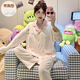 
S.SOFEA Korean style chest pad pajamas women's two-piece set spring and autumn loose college style home clothes A691 175 L
