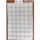 Desktop Tissue Box Cartoon niedliche Möbelaufkleber Drei-in-Eins-Ring-Schönheitspatch-Patch-Nagel-Augen Patch Ring-Schönheit Patch Runde PC-1048 Glatte Oberfläche 1 54 Durchmesser 2