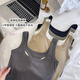 
New summer simple hot girl versatile wide shoulder girl pure cotton vest comfortable slim and breathable women's cotton underwear Green L (105-125Jin[Jin equals 0.5 kg])