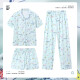 Katie Koreanische Version von Ins Pyjamas für Frauen im Sommer Neue hochwertige kurzärmelige dreiteilige Set von Internet-Promi-Heimkleidung, die draußen getragen werden können. KK14124 L [Vorgeschlagen 100-120 Jin [Jin entspricht 0,5 kg]]]