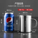 美厨（MAXCOOK）316不锈钢茶杯水杯 防烫茶水分离水杯大容量泡茶带盖家用办公室 316双层杯带盖MCB1105 320ml