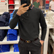 汤米希尔费格（Tommy Hilfiger）男新款网眼棉商务休闲吸汗速干长袖Polo衫官方正品 1#藏青色9766 410 弹力版 常规 XL