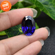 Zhenqian Jing Cut 5a Sapphire Stone Naked Anning Anillo ovalado Gema Gema en forma de huevo Anillo colgante de piedra principal Tanzania Azul Stone Raw 3x5mm Sapphire (0.4 quilates)