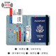 
He Jiagong Passport Bag Protective Case Stolen Document Storage Bag Passport Clip Passport RFID Travel Document Card Bag Pack RFID Anti-Scanning-[Pink]