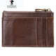 
PLOVER cross-border genuine leather wallet men's portable credit card bag coin clip European and American retro anti-theft card swipe bag black