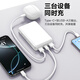 Pinsheng 3C certified 22.5W fast charging 20000mAh large capacity power bank portable compact mobile power supply can be used on airplanes suitable for Apple 17promax Xiaomi Huawei Blue