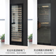 DBERLAN Embraco frequency conversion air-cooled embedded red wine cabinet constant temperature wine cabinet wine cabinet tea beverage refrigerator independent embedded dual-use high configuration level 1 energy efficiency JC318 gray glass-frequency conversion dual temperature 109 bottles
